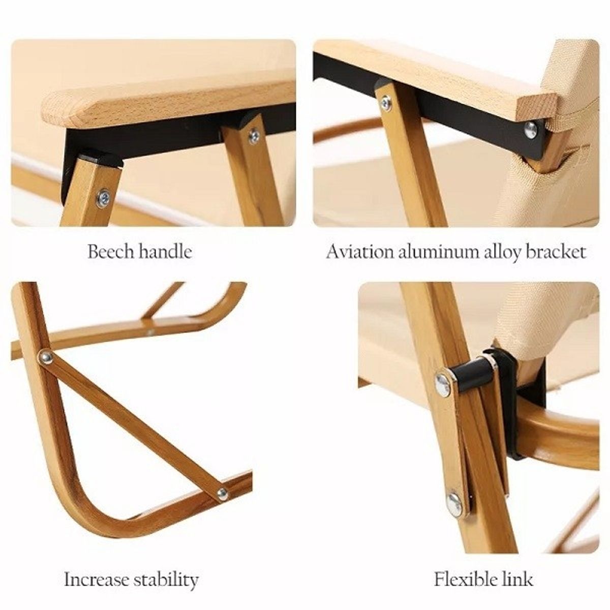 Silla Reposera Plegable Playa Y Jardin Camping Portatil Beige, marca GENERICO - Foto 2