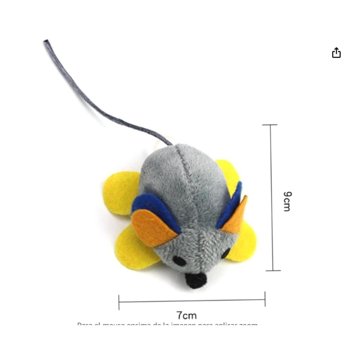 GENERICO - Juguete Para Gato En Forma De Raton Peluche