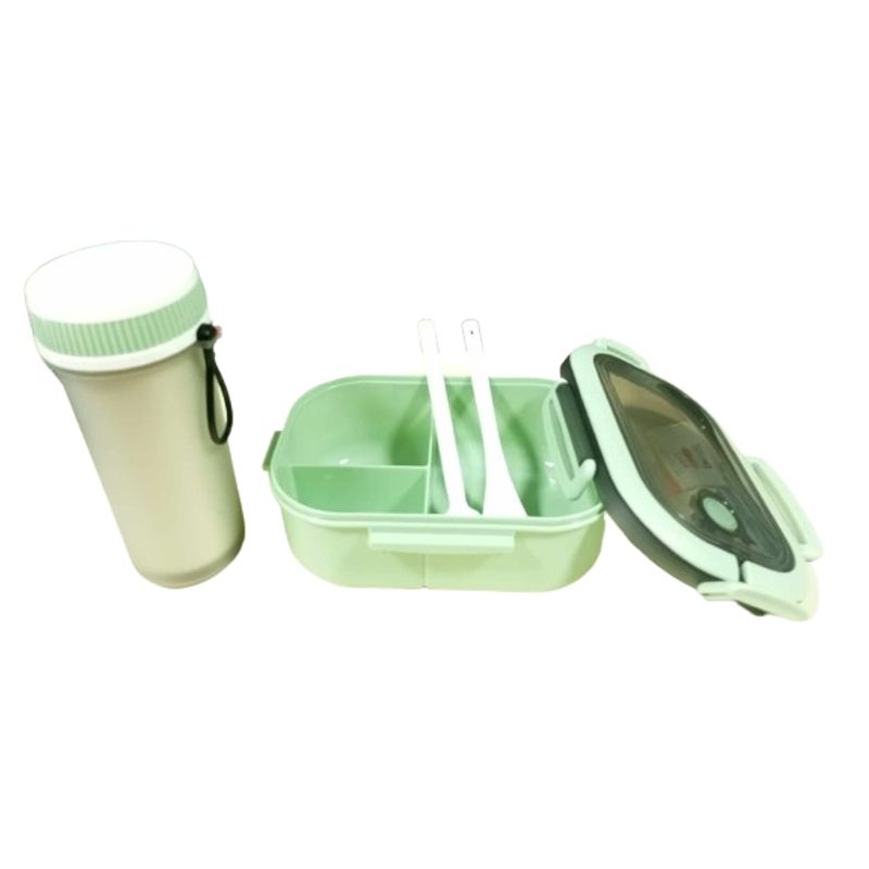 GENERICO - Set lonchera fiambrera y vaso 2 capas