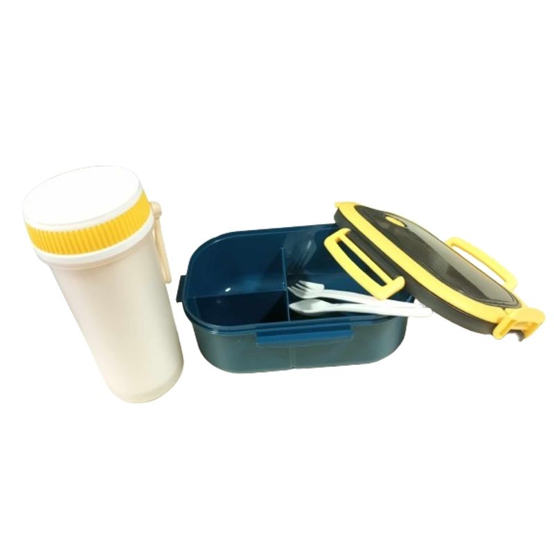 GENERICO - Set lonchera fiambrera y vaso 2 capas