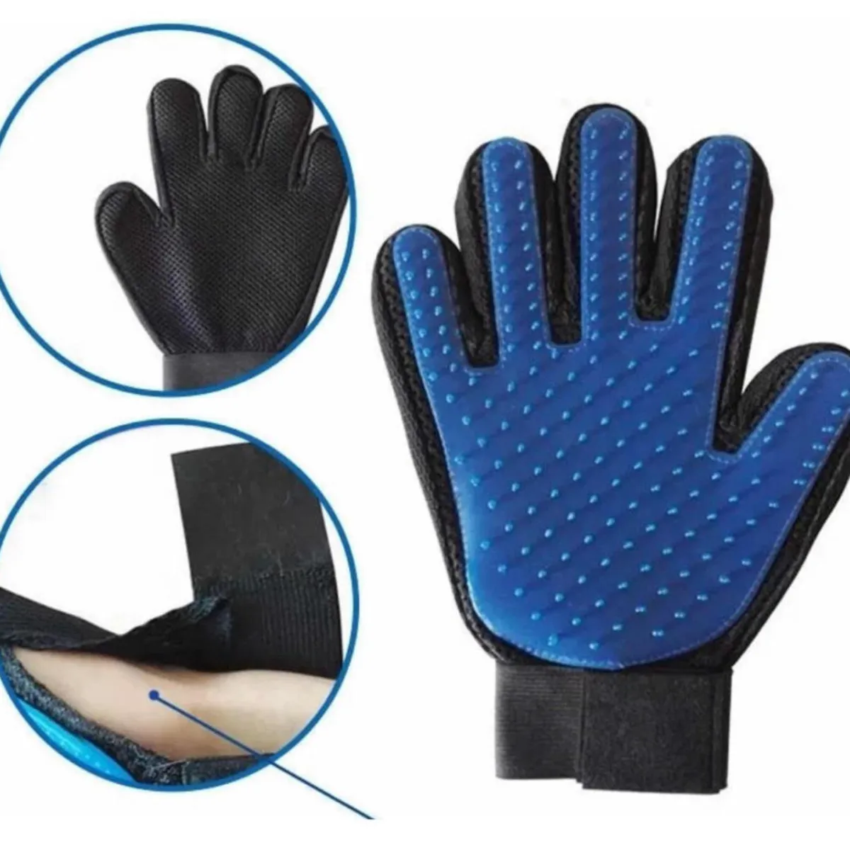 GENERICO - Guante Quita Pelos De Mascotas Azul