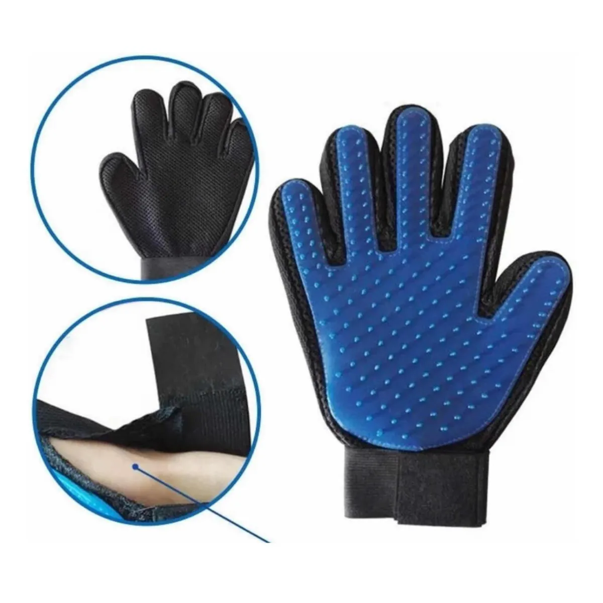 GENERICO - Guante Quita Pelos De Mascotas Azul