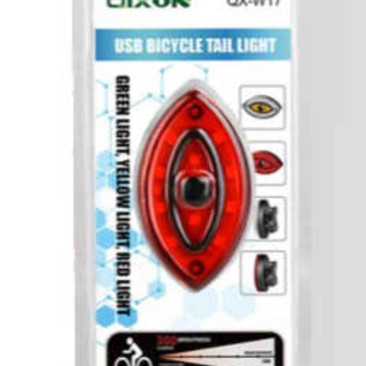 OEM - Luz Trasera De Bicicleta USB