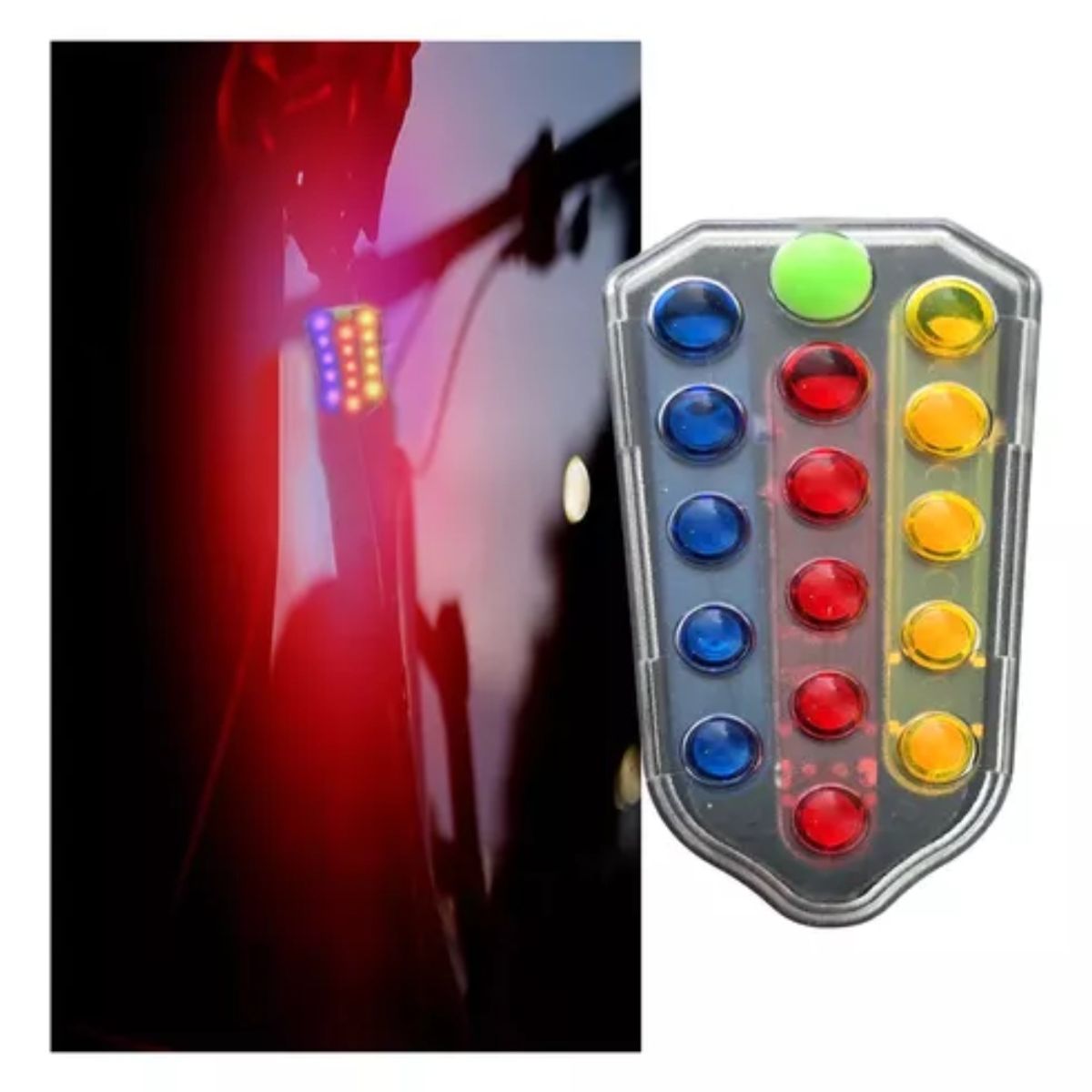 OEM - Luz De Advertencia De Seguridad Para Bicicleta