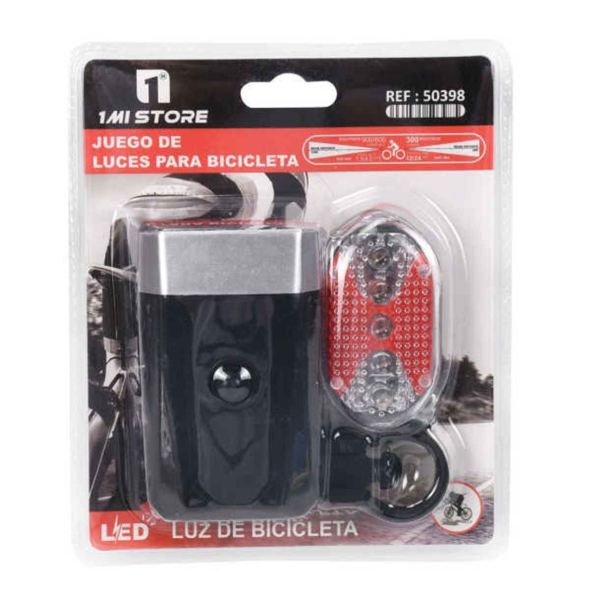 OEM - Kit Luces Bicicleta Luz Delantera Trasera