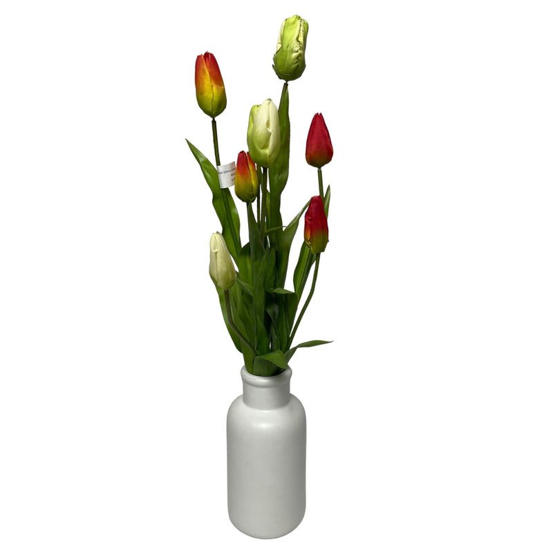 COREL - Flor Decorativa Arreglo Tulipán 50cm (Sin Macetero)