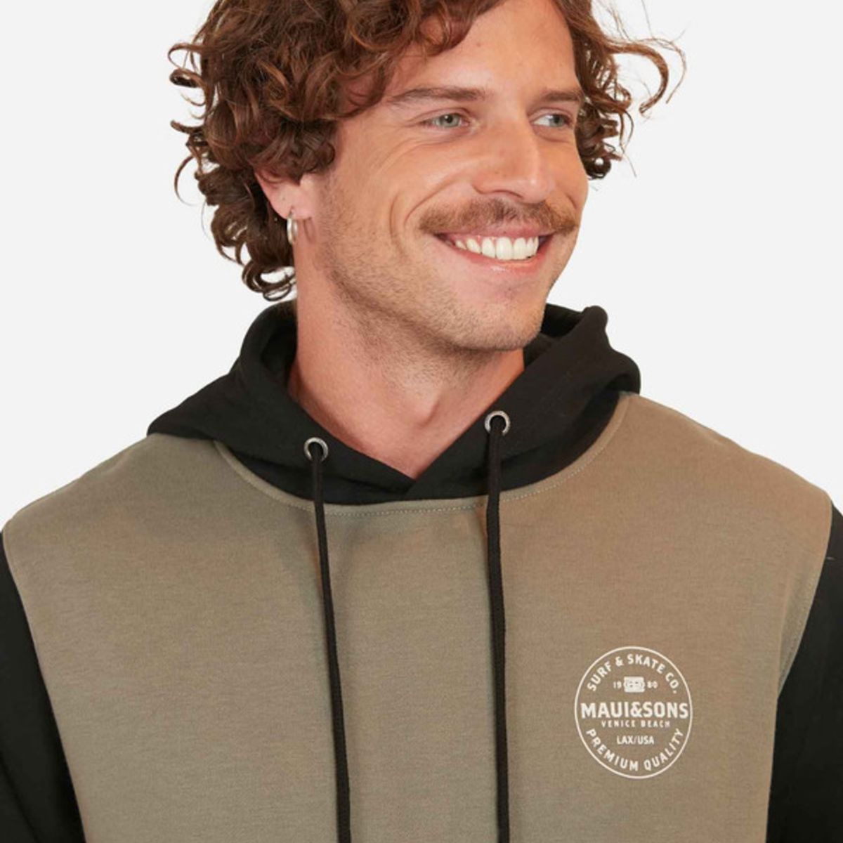 MAUI AND SONS - Poleron Surf And Skate Co Hoodies Hombre Verde Maui And Sons