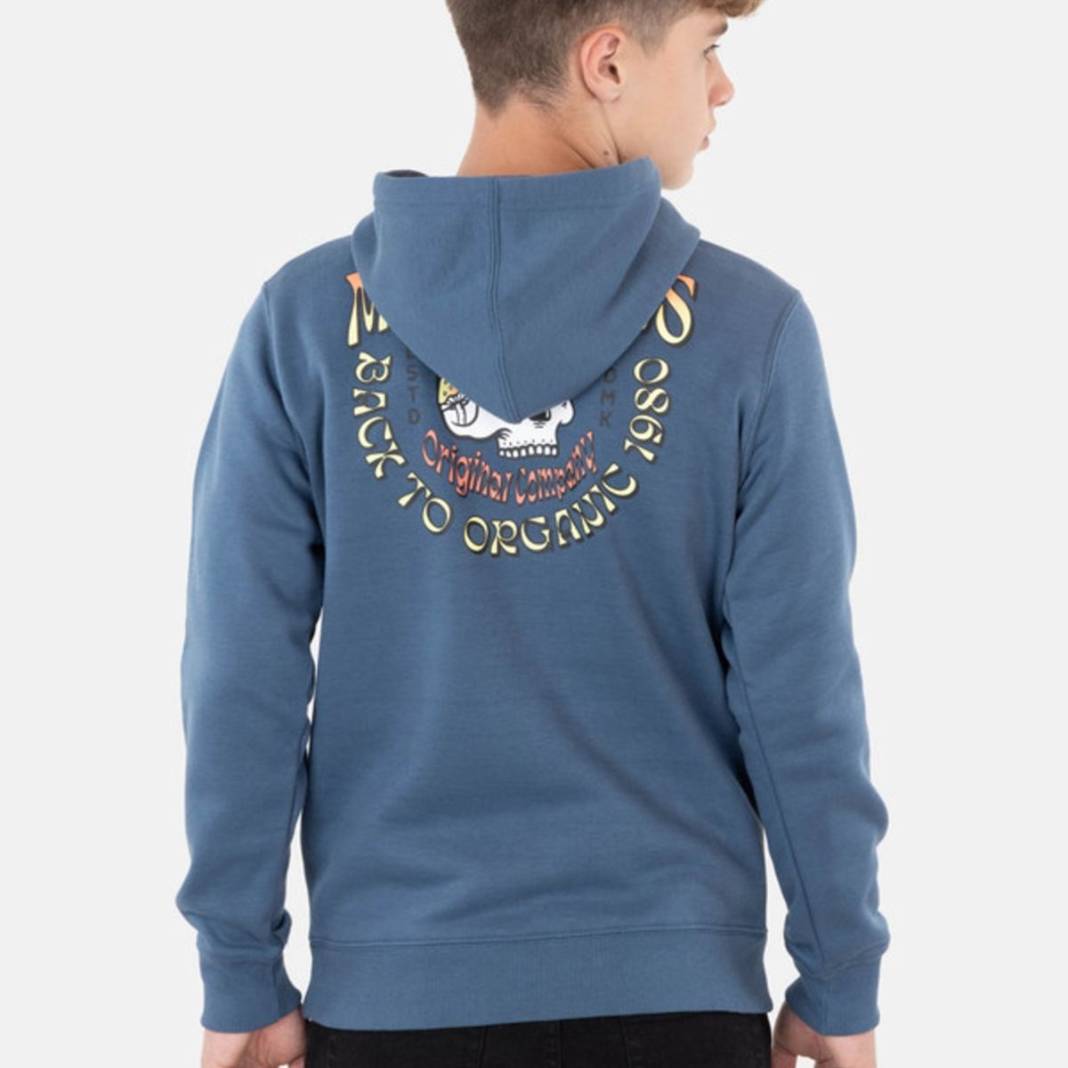 MAUI AND SONS - Poleron Back To Organic 1980 Hoodies Infantil Azul Maui And Sons