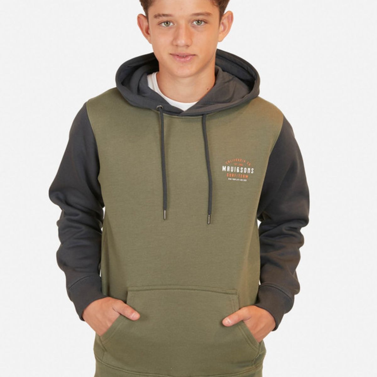 MAUI AND SONS - Poleron California Co Hoodies Infantil Verde Maui And Sons