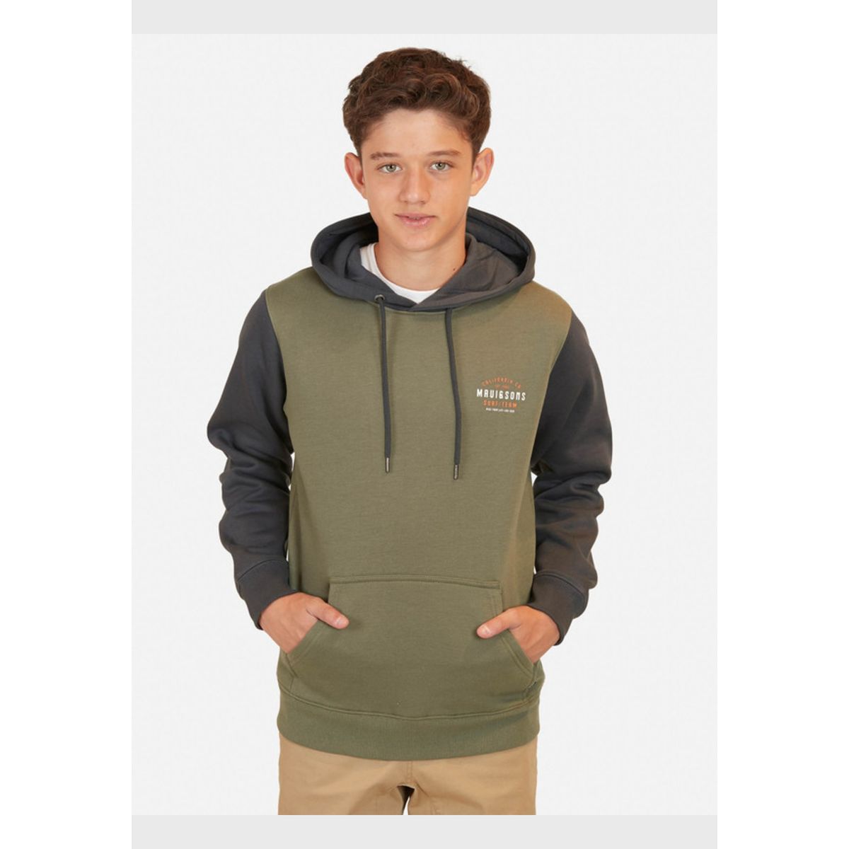 MAUI AND SONS - Poleron California Co Hoodies Infantil Verde Maui And Sons