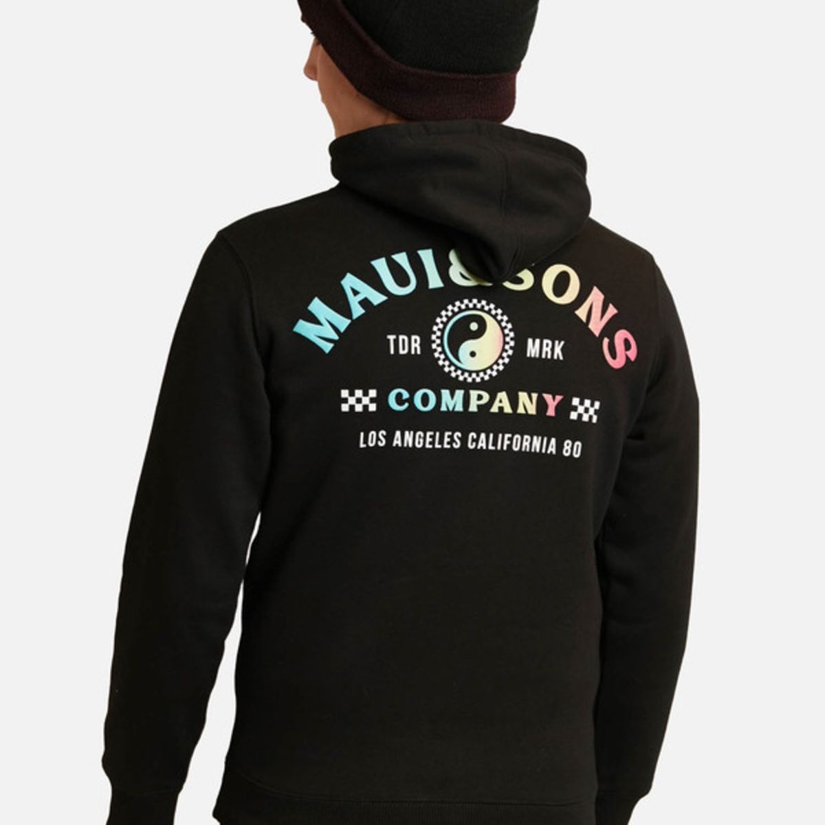 MAUI AND SONS - Poleron Los Angeles Lax Hoodies Infantil Negro Maui And Sons