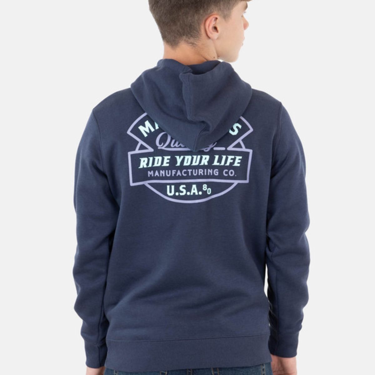 MAUI AND SONS - Poleron Ride You Life 1980 Hoodies Infantil Azul Maui And Sons
