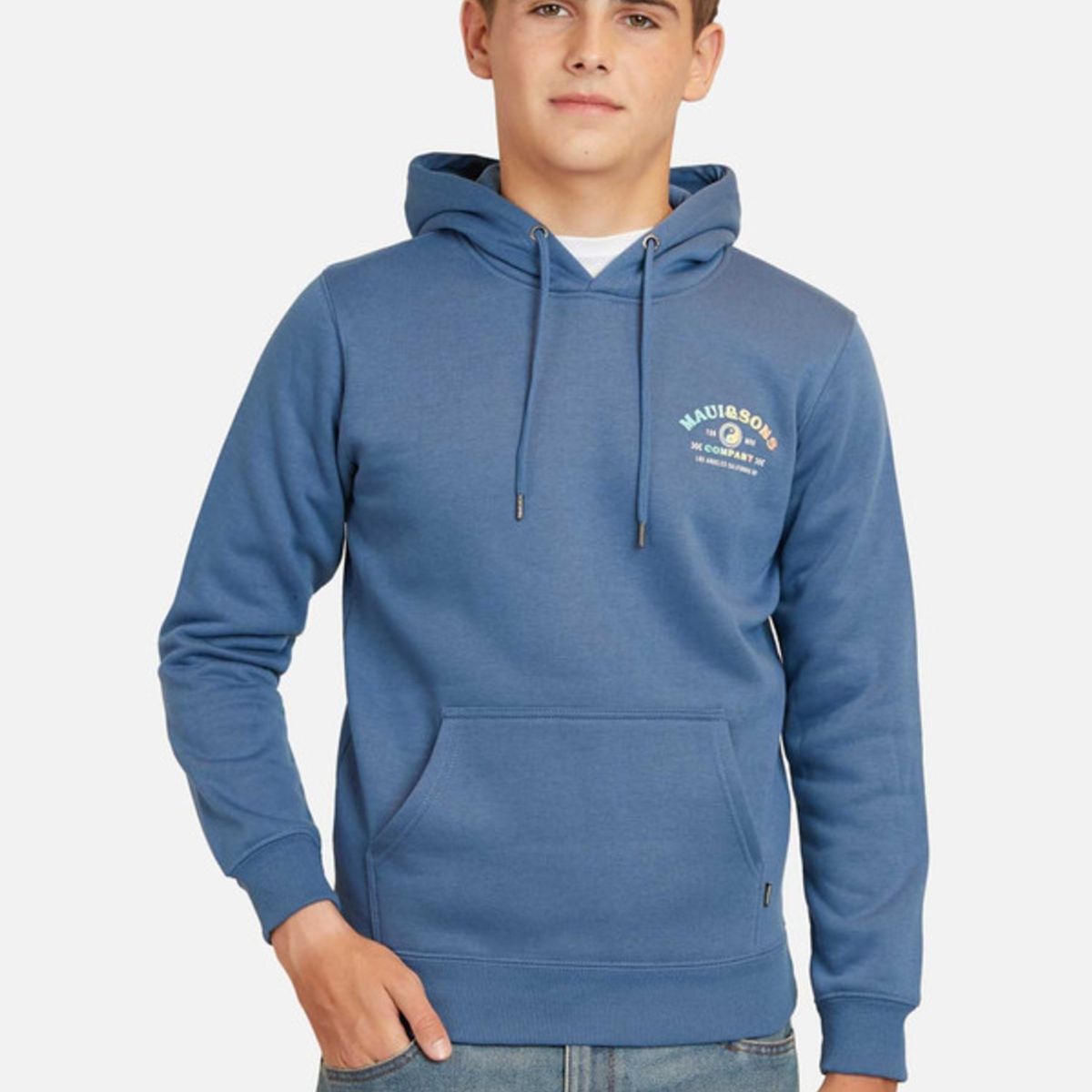 MAUI AND SONS - Poleron Los Angeles Lax Hoodies Infantil Azul Maui And Sons
