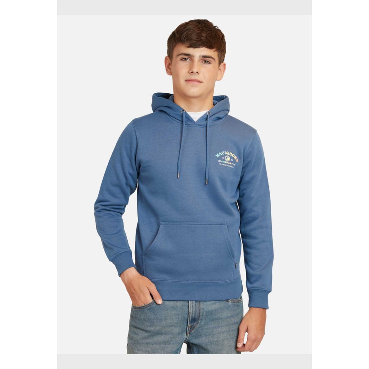 MAUI AND SONS - Poleron Los Angeles Lax Hoodies Infantil Azul Maui And Sons