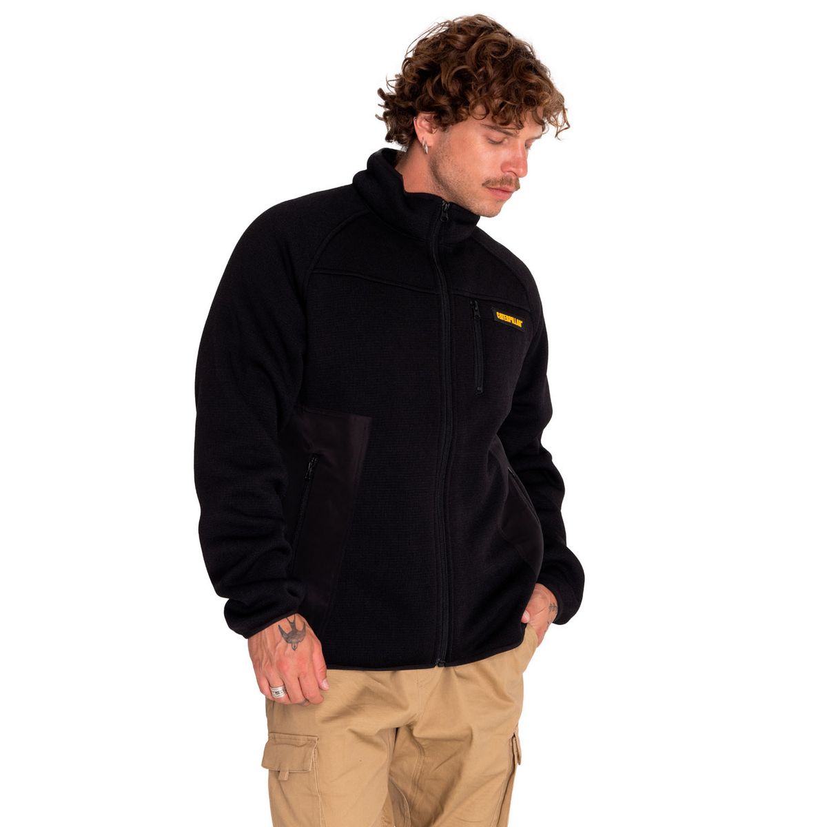 CAT - Polar Hombre Century Polar Fleece Negro CAT