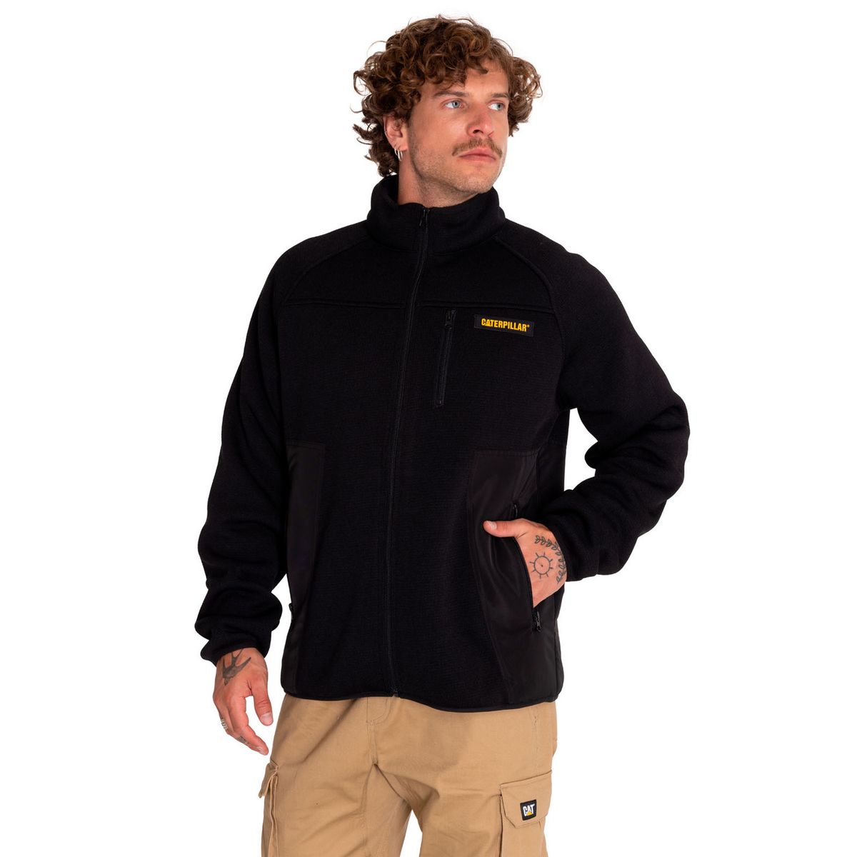 CAT - Polar Hombre Century Polar Fleece Negro CAT