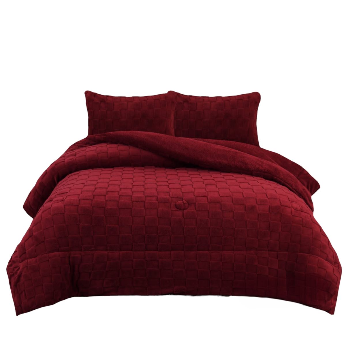ANGELES DEL HOGAR - COBERTOR TEXTURIZADO CON CHIPORRO 2 PLAZAS BURDEO