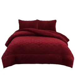ANGELES DEL HOGAR - COBERTOR TEXTURIZADO CON CHIPORRO 2 PLAZAS BURDEO