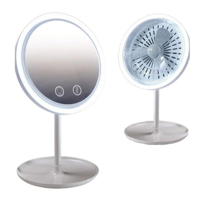 GENERICO - Espejo De Maquillaje Con Luz Led y Ventilador