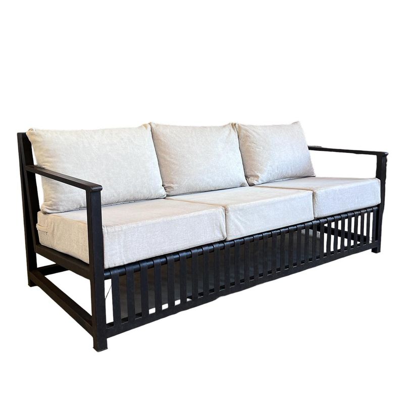 MUEBLES EL HERRERO - Sofá Jeep 3 cuerpos fierro terraza