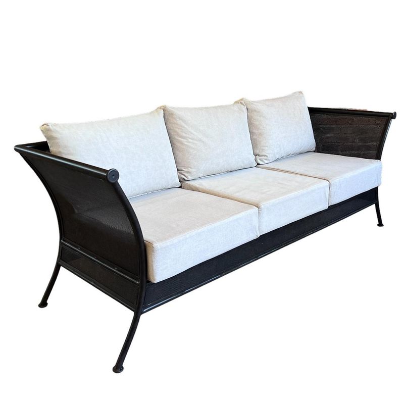 MUEBLES EL HERRERO - Sofá Loft 3 cuerpos fierro terraza