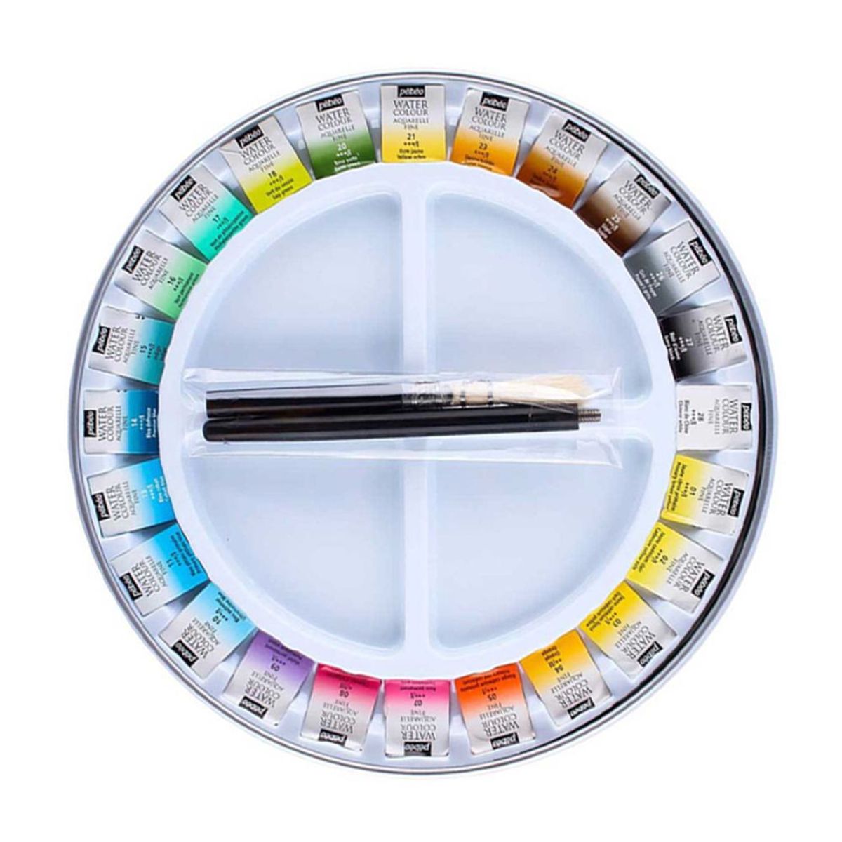 PEBEO - Acuarela en Pastillas Pebeo Aquarelle Fine Set 24 Colores