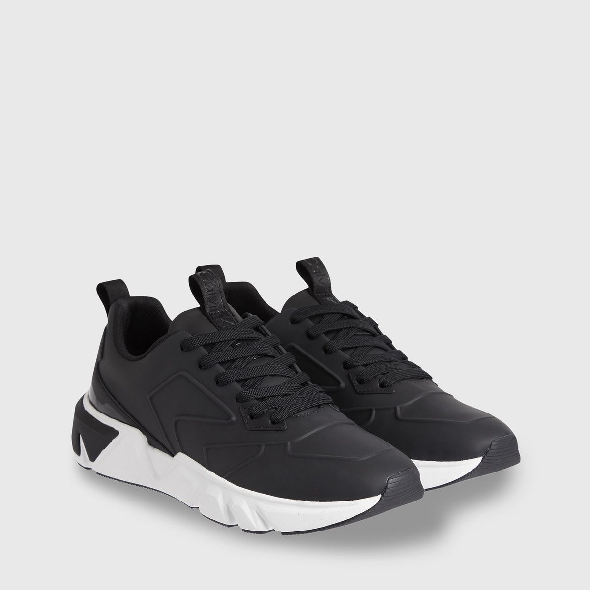 CALVIN KLEIN - Zapatilla Low Top Lace Up Lth Negro Calvin Klein
