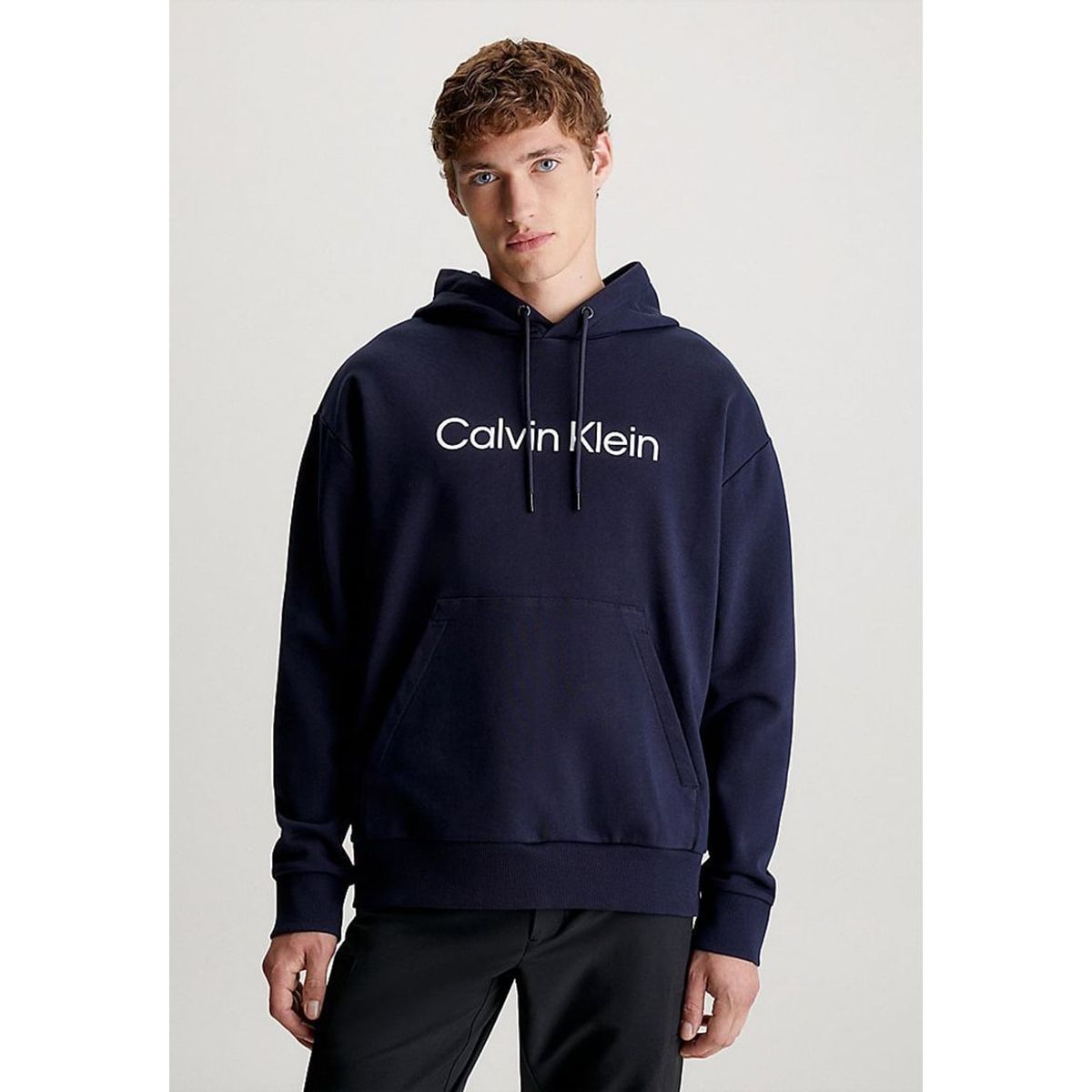 CALVIN KLEIN - Polerón con Gorro Comfort  Azul Calvin Klein