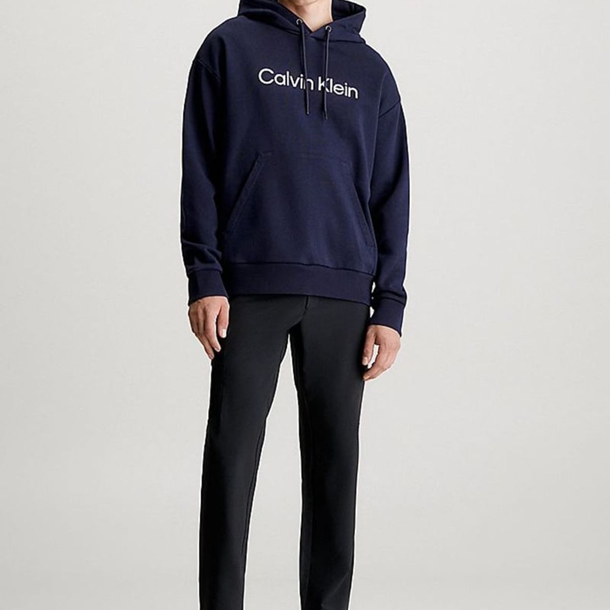 CALVIN KLEIN - Polerón con Gorro Comfort  Azul Calvin Klein