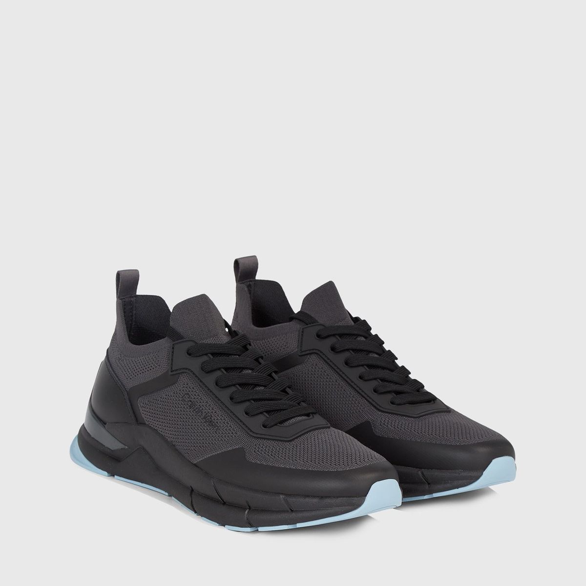 CALVIN KLEIN - Zapatilla Low Top Lace Up Knit Negro Calvin Klein