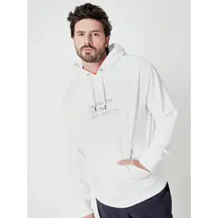 CALVIN KLEIN - Polerón con Gorro Mixed Blanco