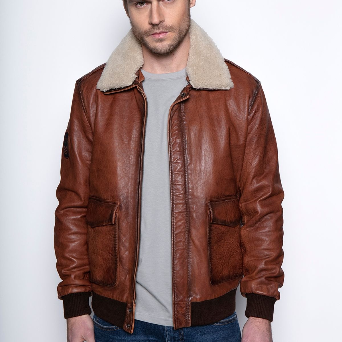 FEROUCH - Chaqueta Pilot Arkansas Café Ferouch