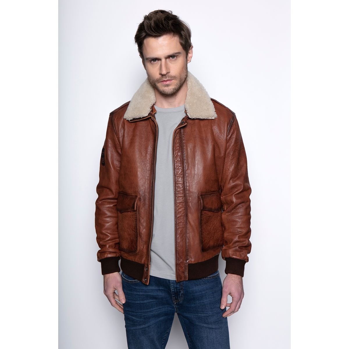 FEROUCH - Chaqueta Pilot Arkansas Café Ferouch