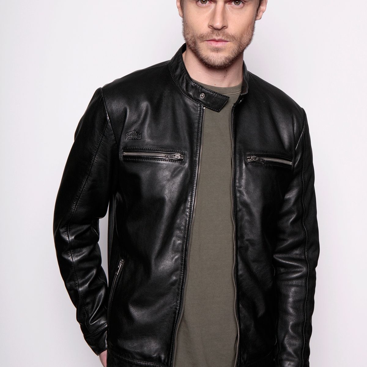 FEROUCH - Chaqueta De Cuero Memphis Negro Ferouch