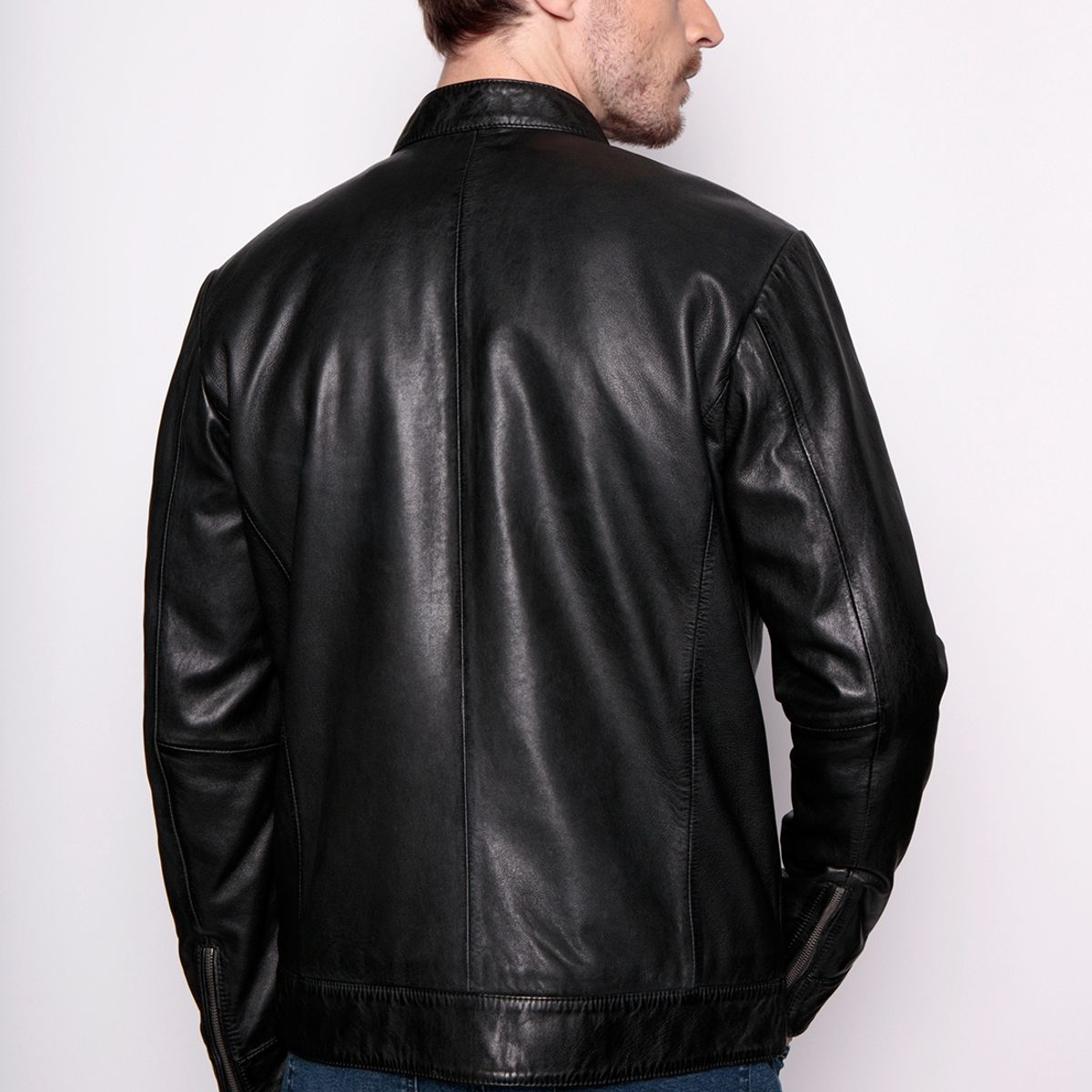 FEROUCH - Chaqueta De Cuero Memphis Negro Ferouch