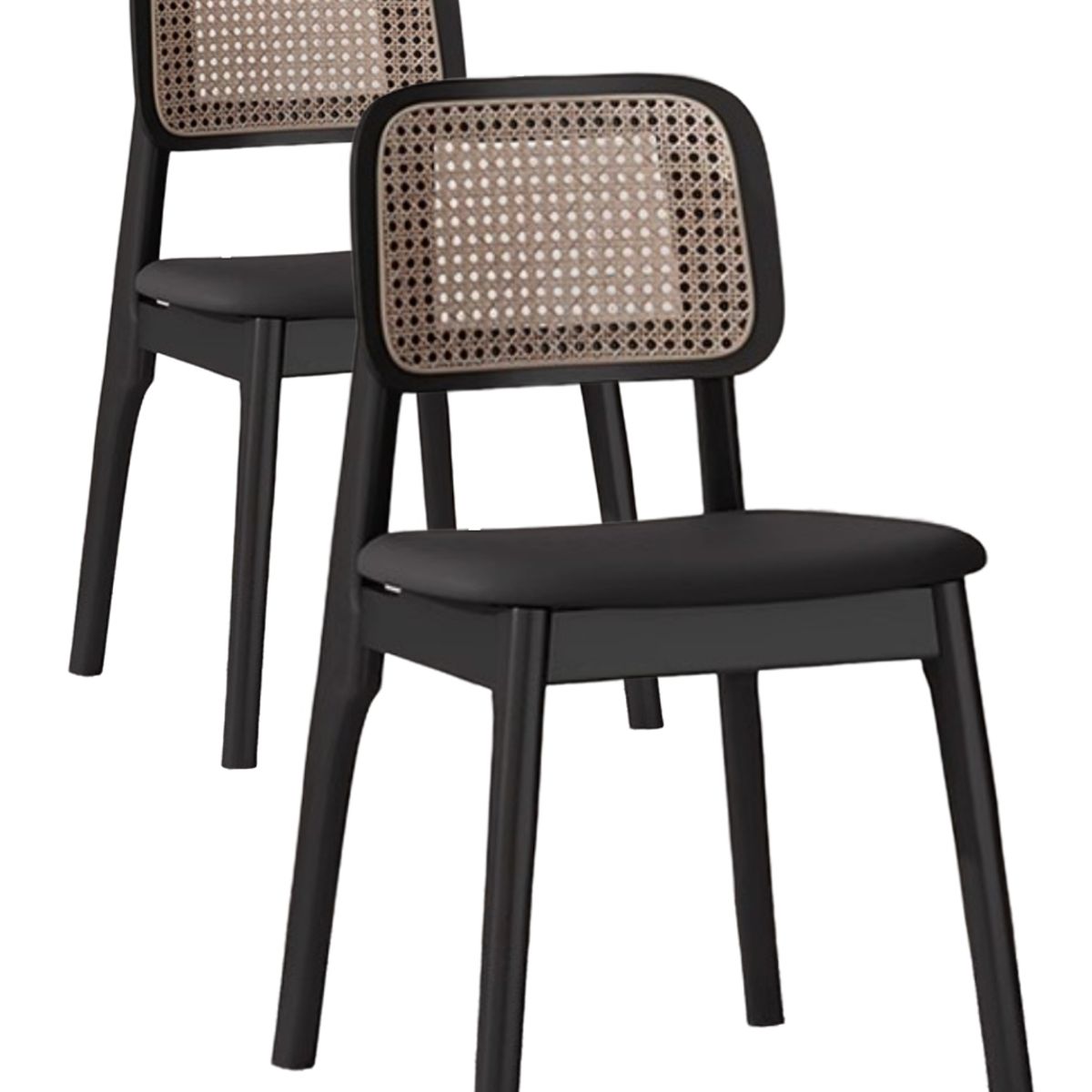 HOMER DESIGN - Silla De Comedor Set 2 Uni Madera Nactural premium Tejido