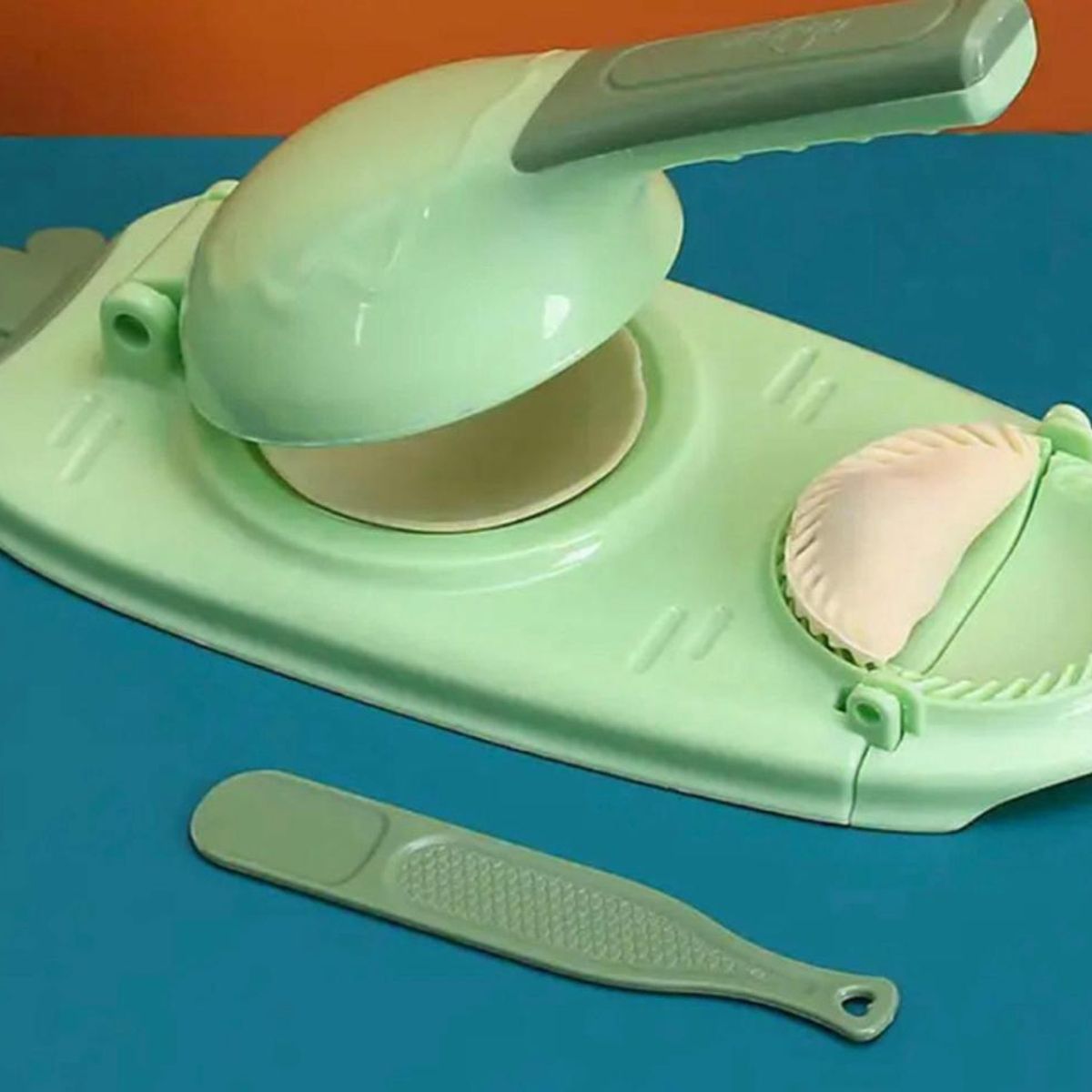 GENERICO - Maquina Para Hacer Mini Empanadas 2 En 1 Prensa Manual Verde