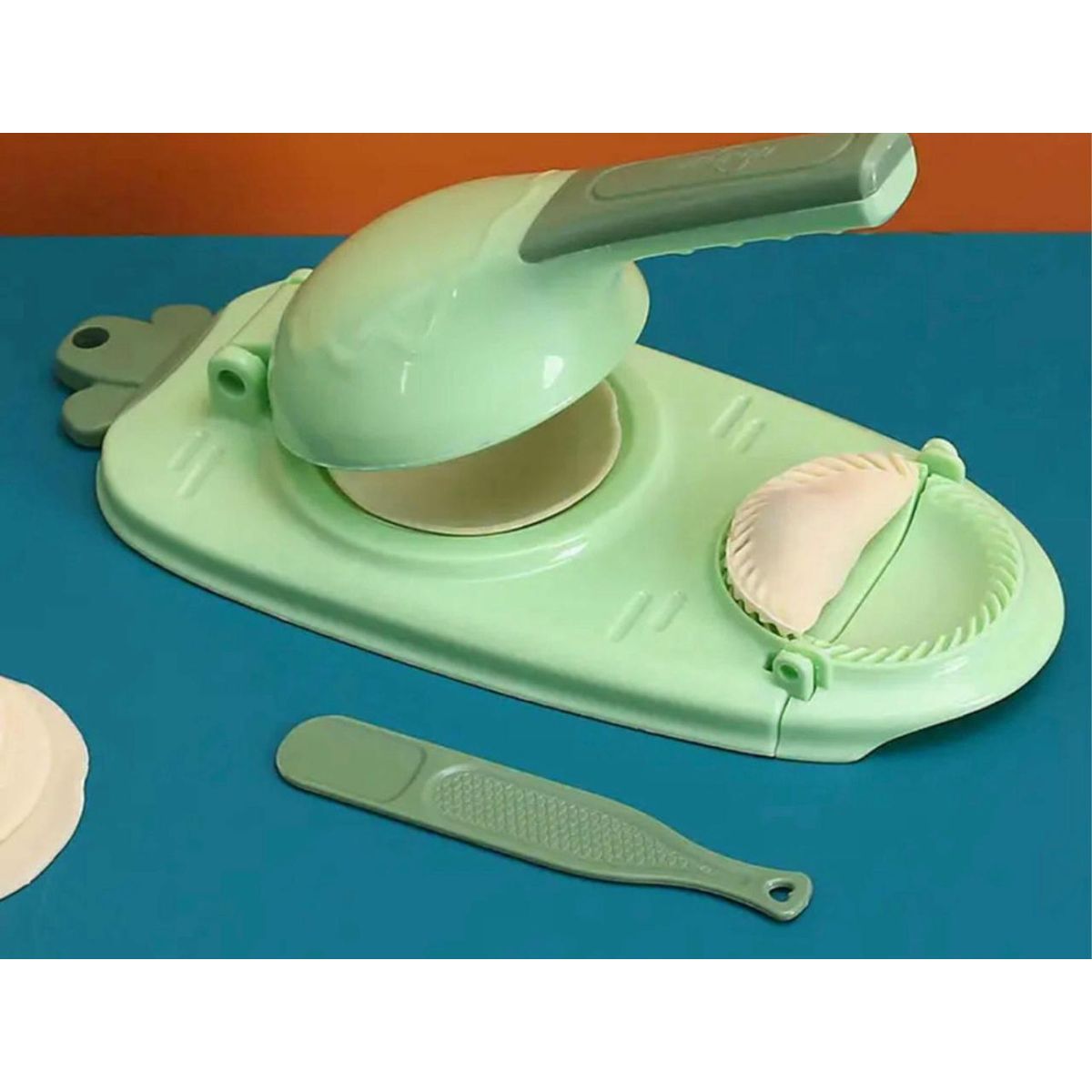 GENERICO - Maquina Para Hacer Mini Empanadas 2 En 1 Prensa Manual Verde