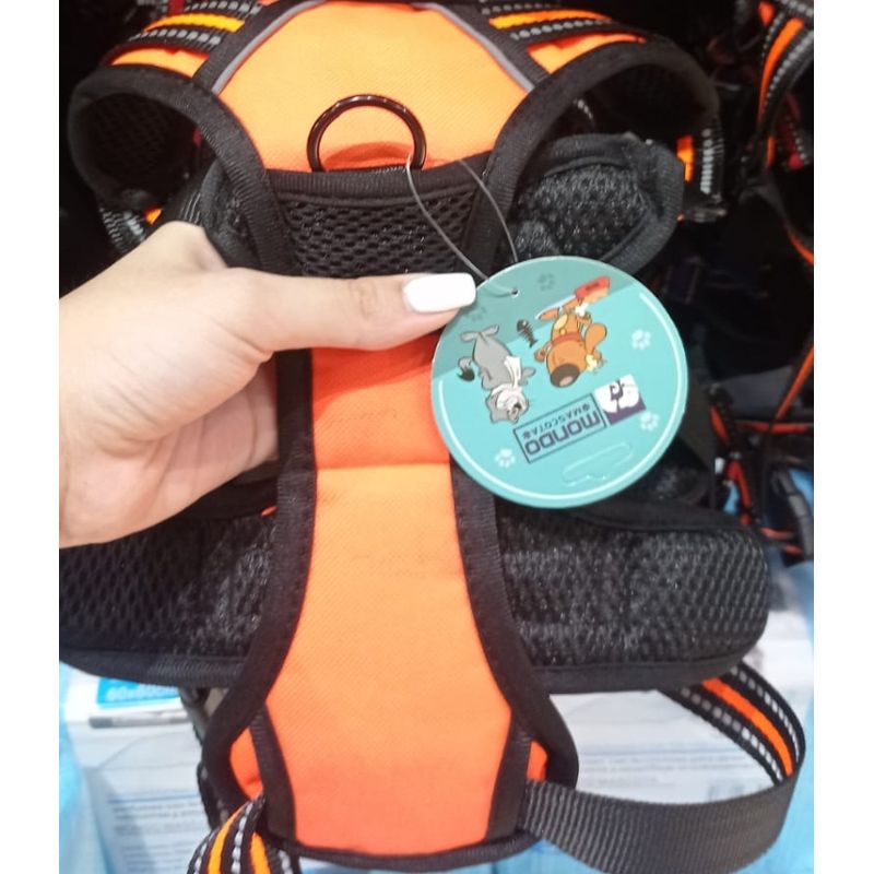 GENERICO - Chaleco Arnes Para Perros Naranja Mascotas