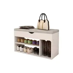 IRM - Zapatero Organizador Zapatos Banca Probador De Zapatos BLANCO