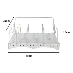 GENERICO - Organizador De Ollas Tapas Platero Secador Cocina Multiuso