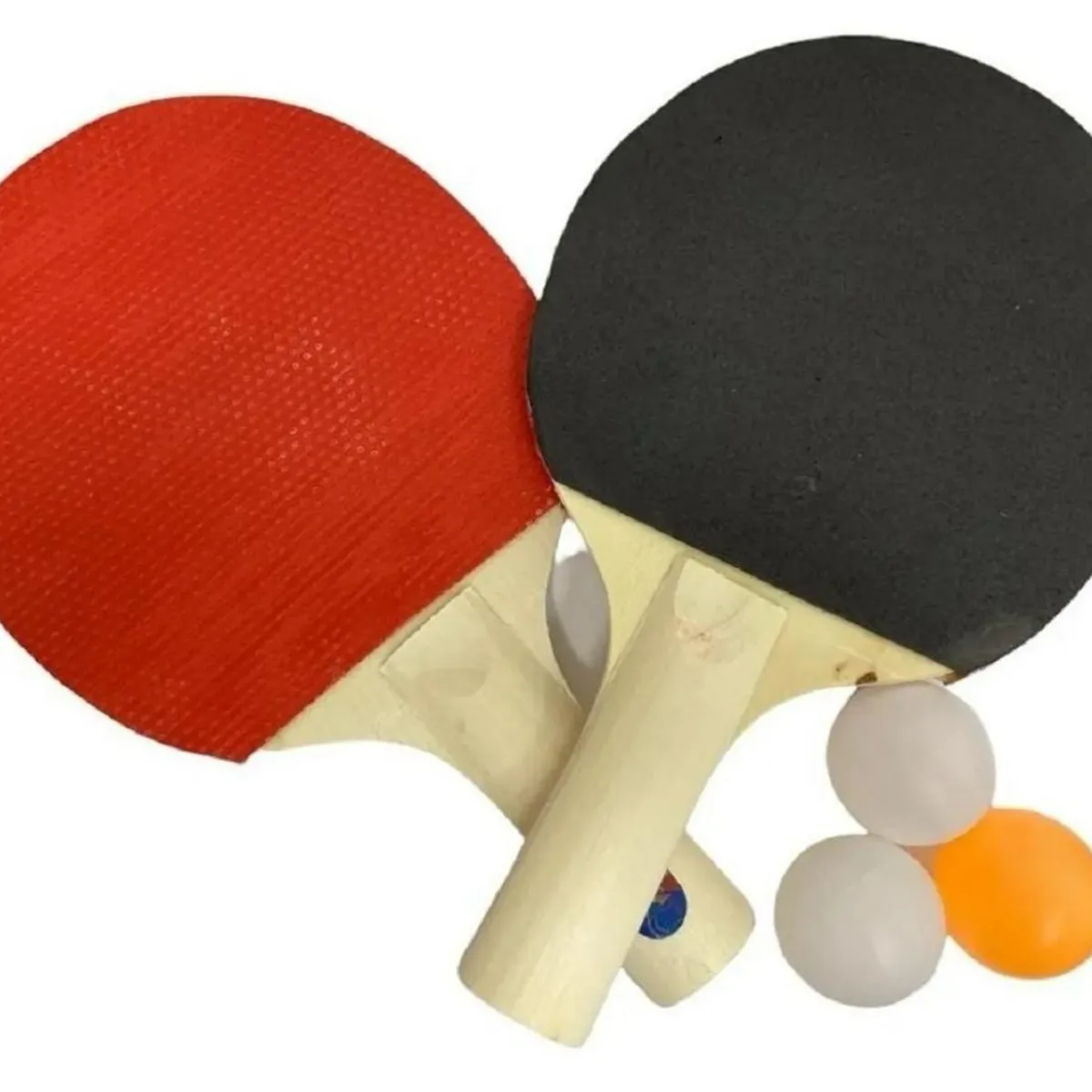 GENERICO - Kit De Juego Ping Pong 2 Paletas+3 Pelotas Juego De Raqueta