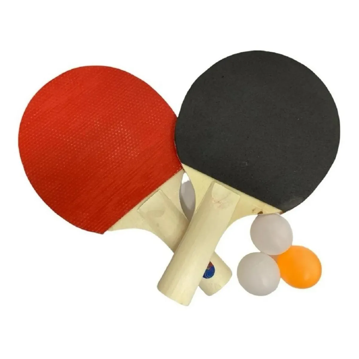 GENERICO - Kit De Juego Ping Pong 2 Paletas+3 Pelotas Juego De Raqueta