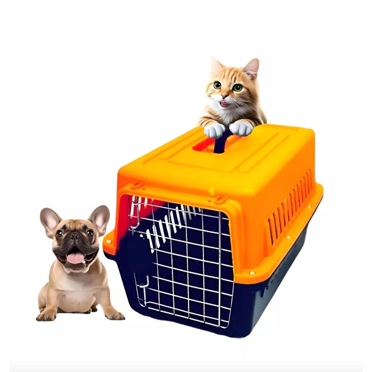 GENERICO - Caja Transportadora Gato Canil Para Perros Jaula Roro Canil