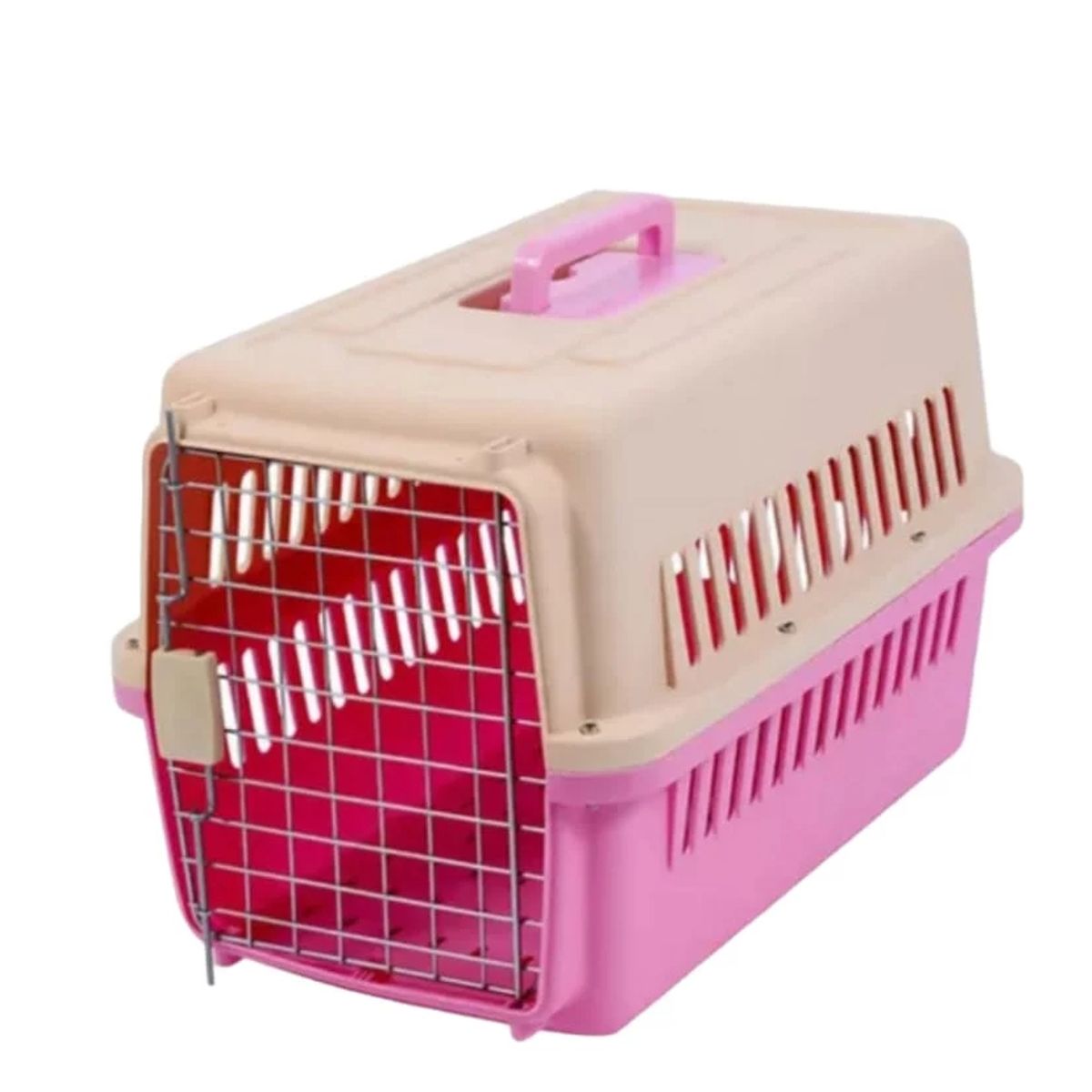 GENERICO - Jaula Transportadora Para Mascotas Canil De Transporte Rosa