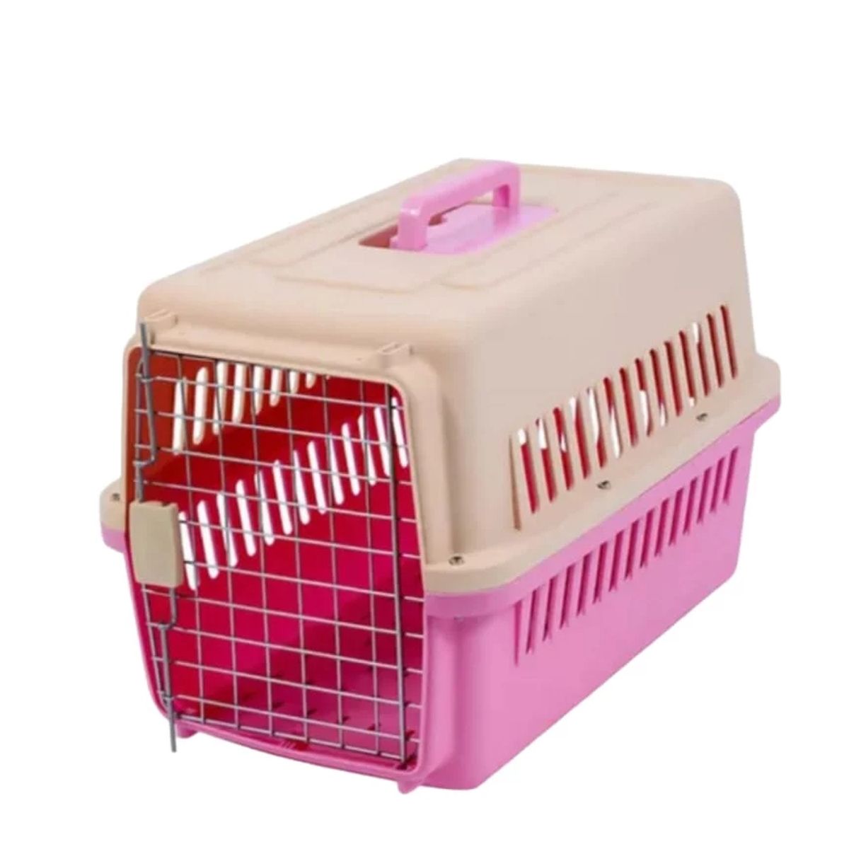 GENERICO - Jaula Transportadora Para Mascotas Canil De Transporte Rosa