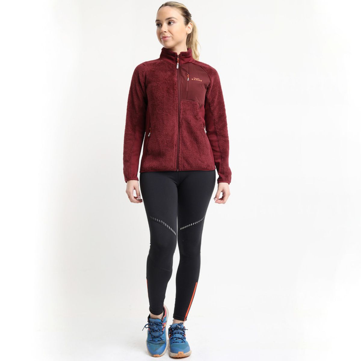 KANNU - Polar Shaggy Ciprés Mujer Burdeo KANNU