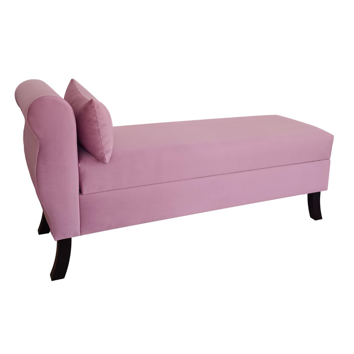 GENERICO - Banqueta Baúl New Diva Color Palo Rosa