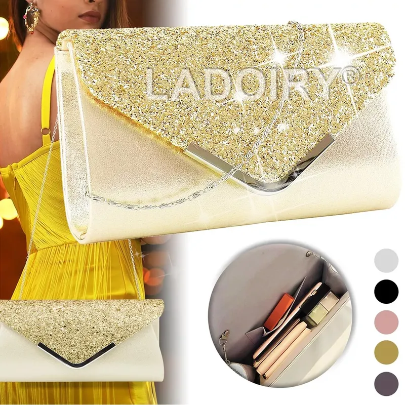 EDWINAYY - Carteras Bolso Mano Fiesta Lentejuelas Mujer Cartera Clutch