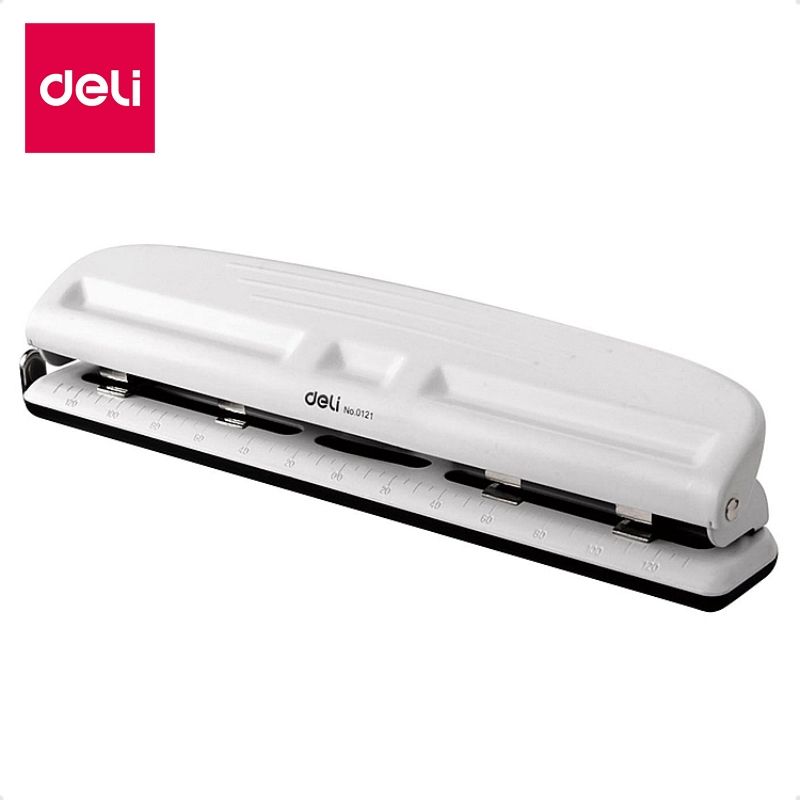 DELI - Deli Perforadora Metalica De 4 Orificios 6 Mm 10 Hojas